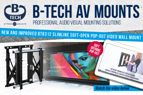 Giá treo BT8312 cho phép màn hình bật ra có kiểm soát